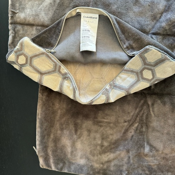 16 x 16 crate and barrel pillow cases- 2 - Picture 7 of 9